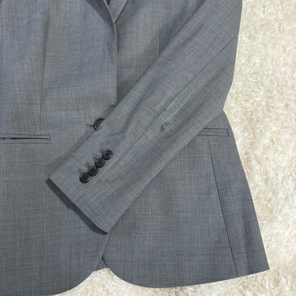 J CREW Campbell blazer gray wool Tollegno 1900 made in Italy Bi-Stretch Size 2 - Picture 8 of 12